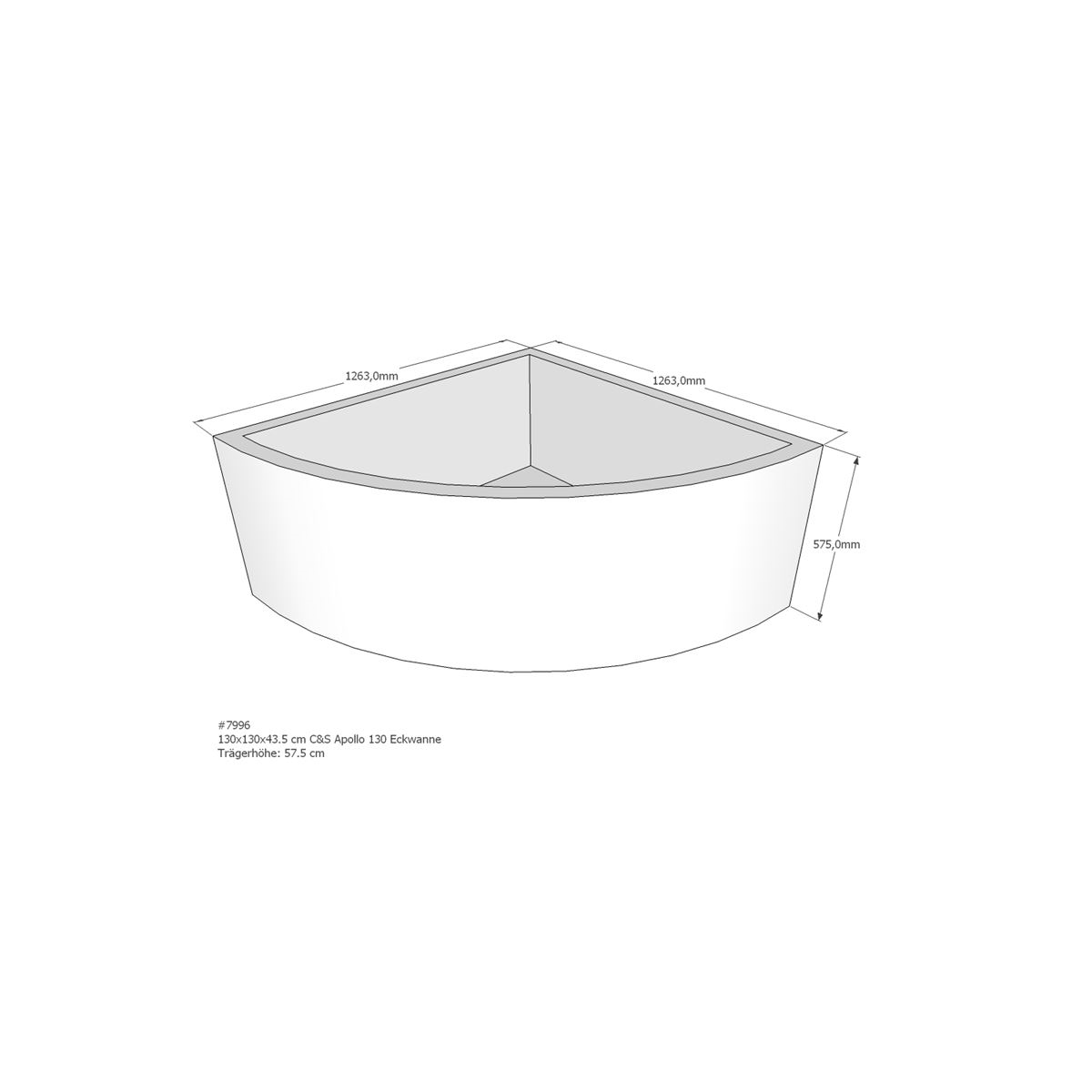 Badewannenträger für Apollo, 1 box