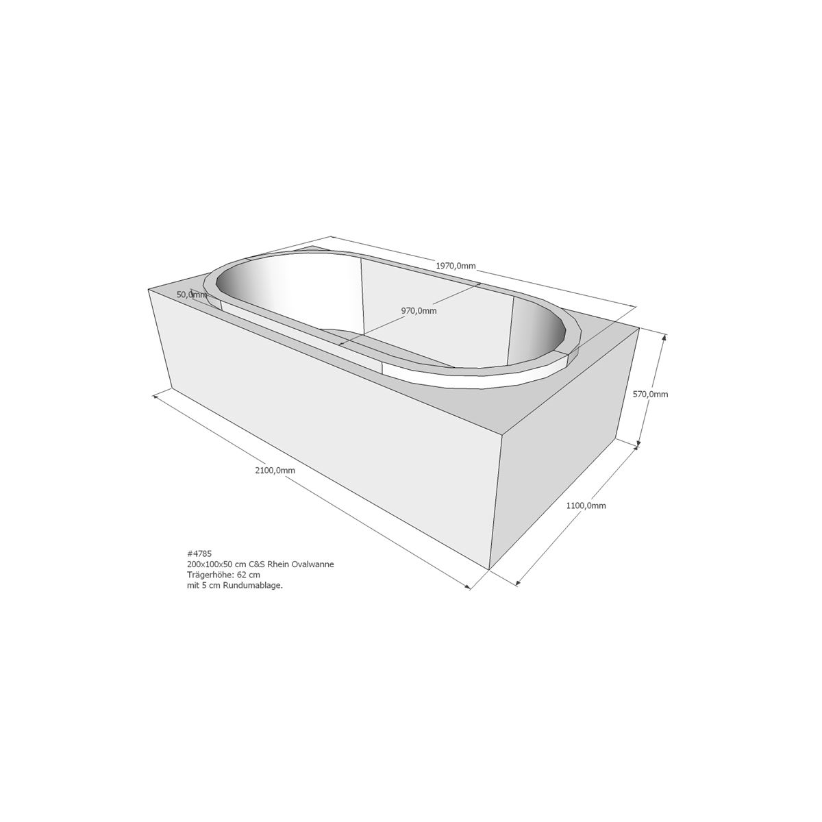 Badewannenträger für Rhein, 21 box