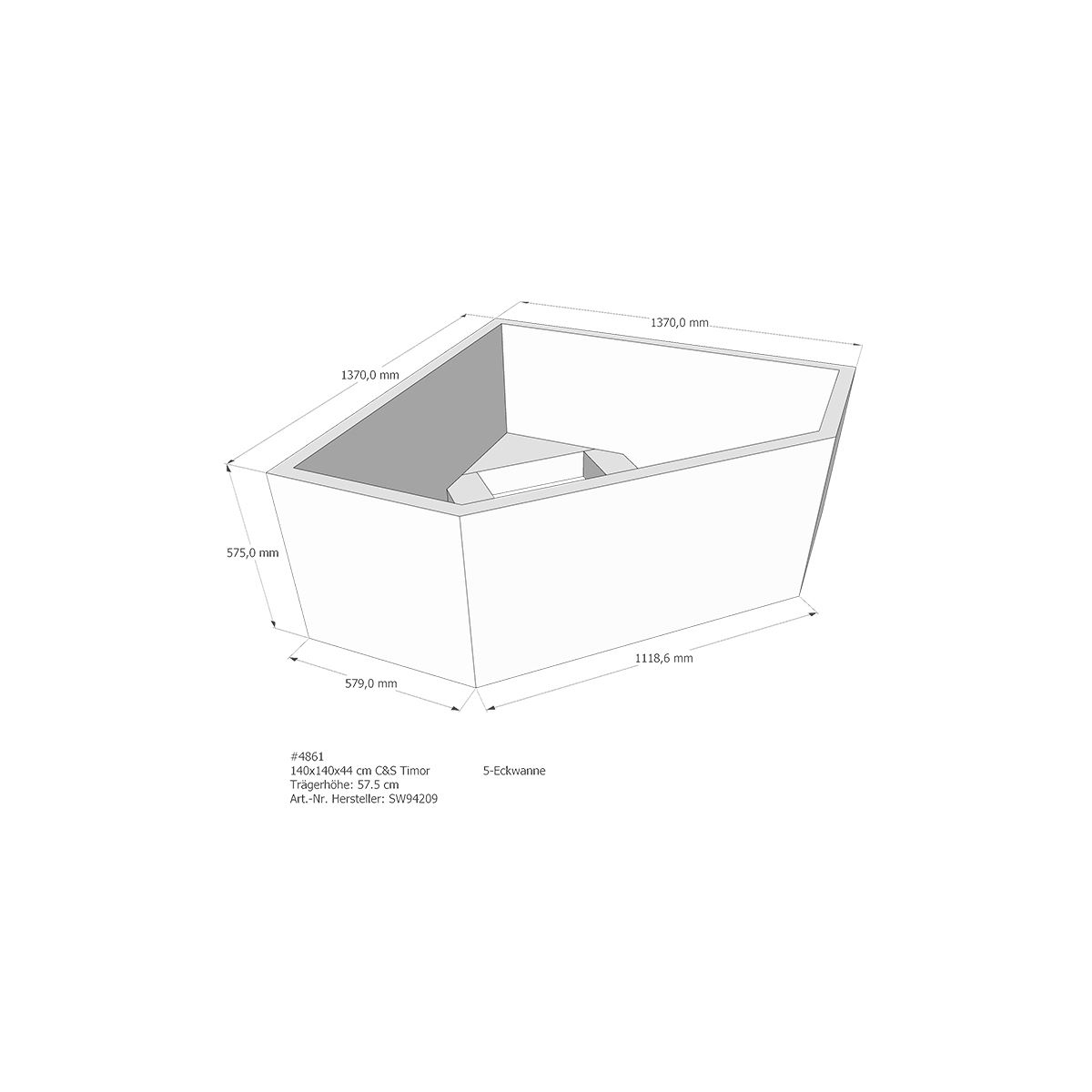 Badewannenträger für Timor, 14 box