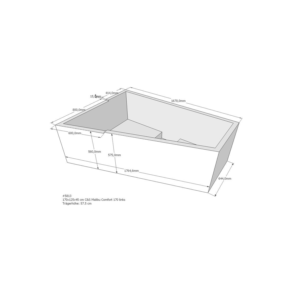 Badewannenträger für Malibu Co box