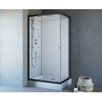 GEO Fix Fronteinstieg Komplett-Duschkabine, 90 x 90 x 215 cm