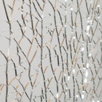 Walk-In-Duschwand aus Crash Echtglas-klar, 85 x 200 cm