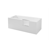 Badewanne mit Tür rechts, 170 x 75 x 60 cm, Vorwand Eck links