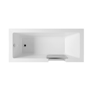 Badewanne mit Tür rechts, 160 x 70 x 57 cm, Vorwand Eck links