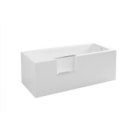 Badewanne mit Tür links, 160 x 70 x 57 cm, Vorwand Eck rechts