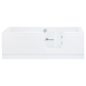 Badewanne mit Tür Puerta, 170 x 80 x 55 cm, schneeweiß, Ausführung links