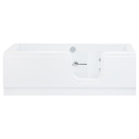 Badewanne mit Tür Puerta, 170 x 80 x 55 cm, schneeweiß, Ausführung rechts