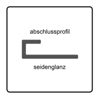 Rückwandsystem CS Easypanel Abschlussprofil, 280 cm, seidenglanz