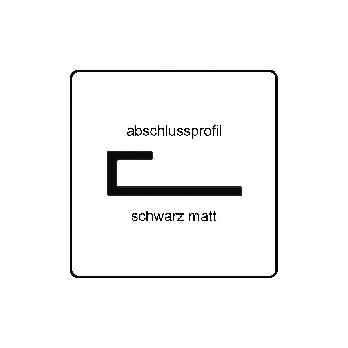 Rückwandsystem CS Easypanel Abschlussprofil, 280 cm, sc