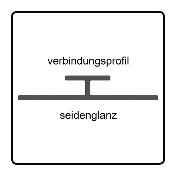 Rückwandsystem CS Easypanel Verbindungsprofil, 280 cm, seidenglanz