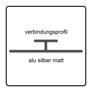 Rückwandsystem CS Easypanel Verbindungsprofil, 280 cm, alu silber matt