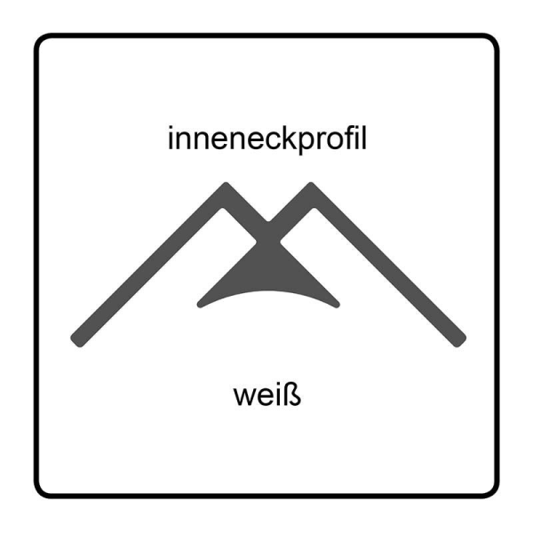 Rückwandsystem CS Easypanel Inneneckprofil, 280 cm, weiß