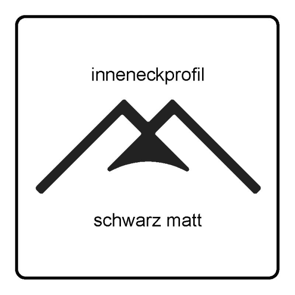 Rückwandsystem CS Easypanel Inneneckprofil, 280 cm, schwarz matt RAL 9005