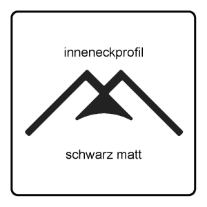 Rückwandsystem CS Easypanel Inneneckprofil, 280 cm, schwarz matt RAL 9005