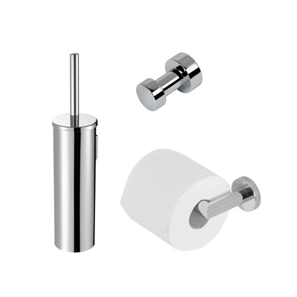 Toilettenzubehör Bundle Nemox, Chrom