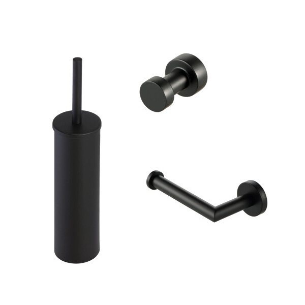 Toilettenzubehör Bundle Nemox, Schwarz