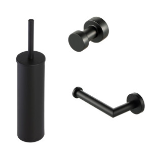 Toilettenzubehör Bundle Nemox, Schwarz