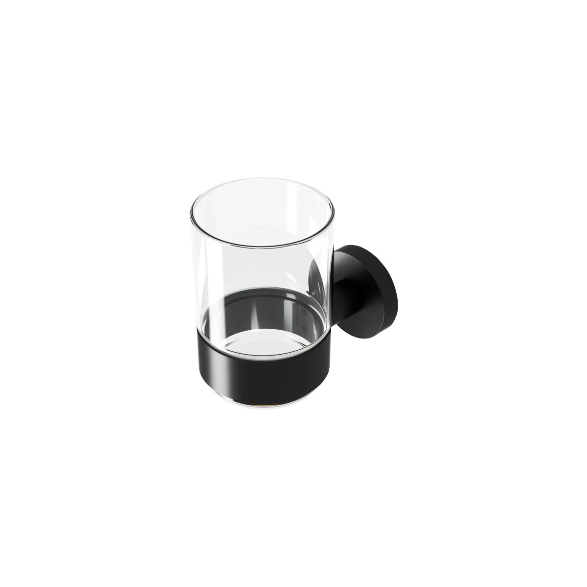 Glashalter mit Glas Nemox, Schwarz