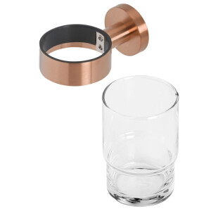Glashalter mit Glas Nemox, Bronze gebürstet