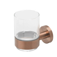 Glashalter mit Glas Nemox, Bronze gebürstet