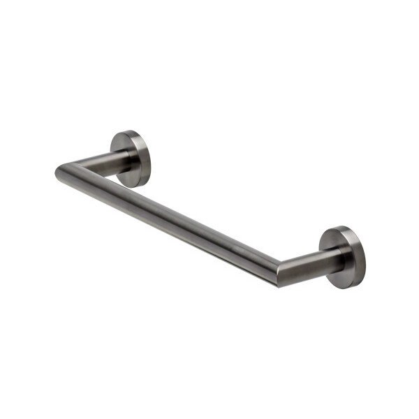 Wannengriff 30 cm Nemox, Schwarz Metall gebürstet