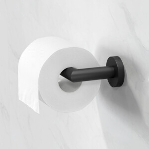 Toilettenpapierhalter ohne Deckel Nemox, Schwarz