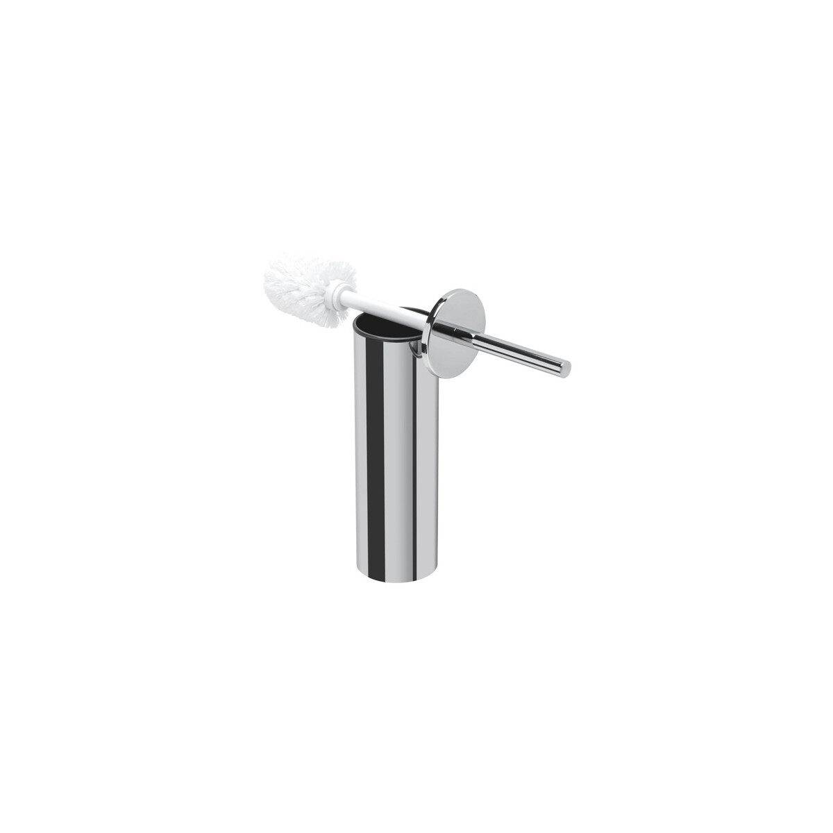 Toilettenbürste mit Halter (weißer Bürstekop