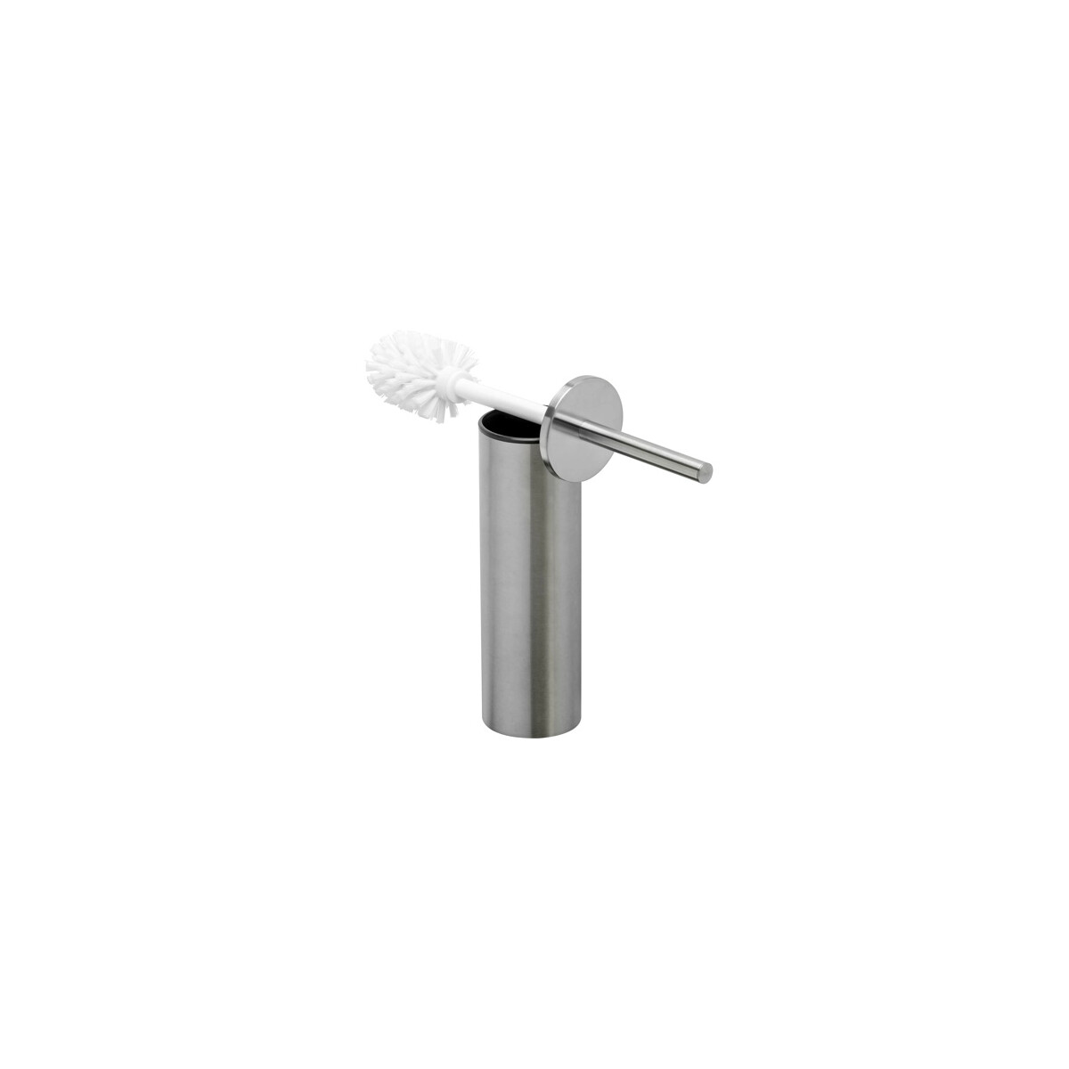 Toilettenbürste mit Halter (weißer Bürstekop