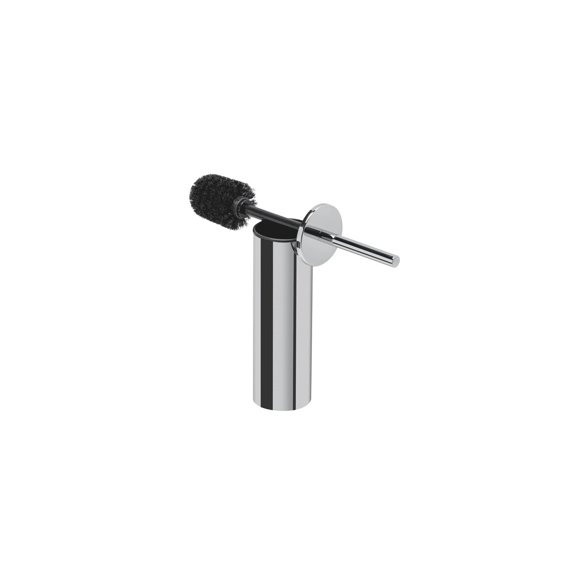 Toilettenbürste mit Halter (schwarzer Bürstenkopf)