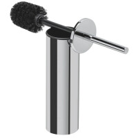 Toilettenbürste mit Halter (schwarzer Bürstenkopf) Nemox, Chrom