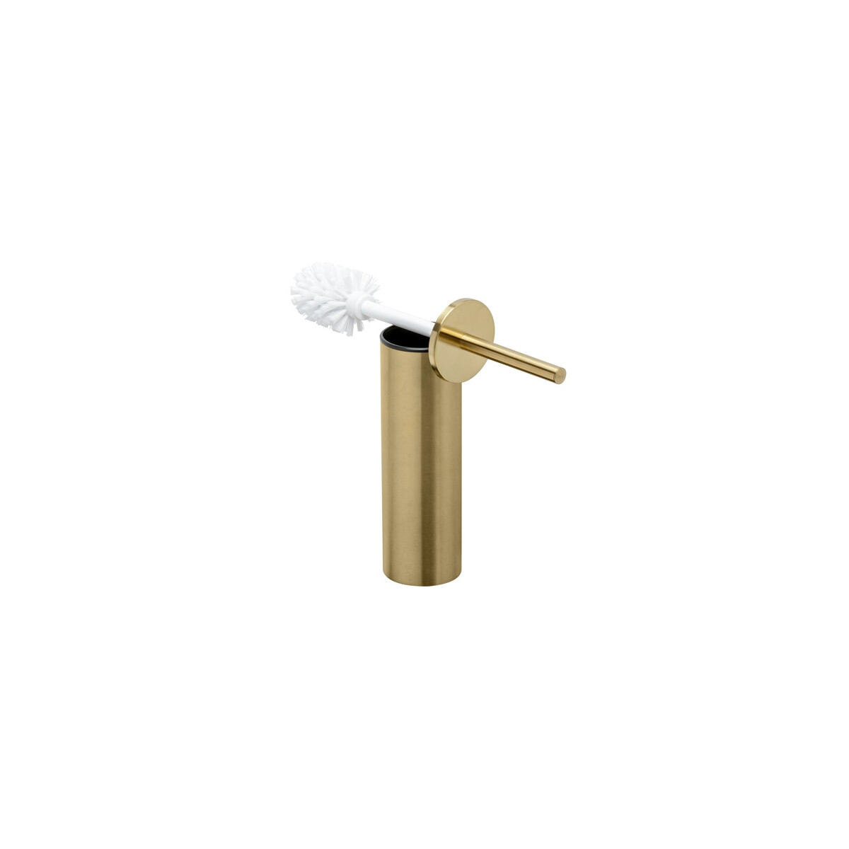 Toilettenbürste mit Halter (weißer Bürstekop