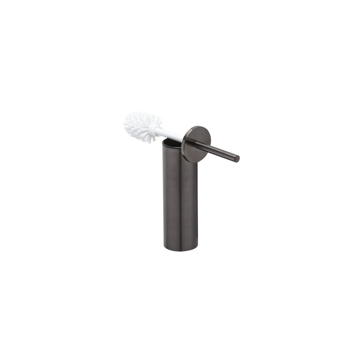 Toilettenbürste mit Halter (weißer Bürstekop