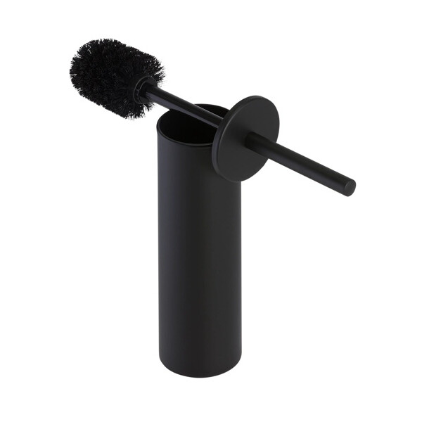 Toilettenbürste mit Halter (schwarzer Bürstenkopf) Nemox, Schwarz