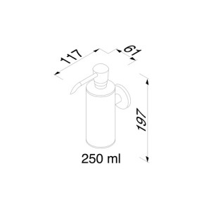 Seifenspender 250 ml Nemox, Chrom