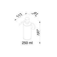 Seifenspender 250 ml Nemox, Chrom