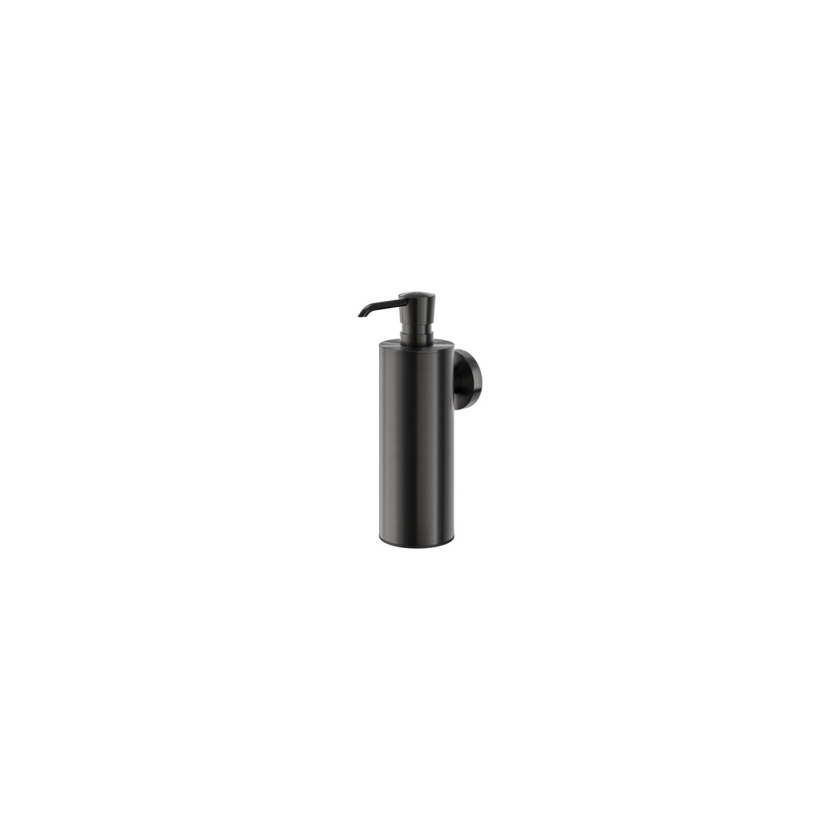 Seifenspender 200 ml Nemox, Schwarz Metall gebürstet