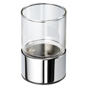 Glashalter mit Glas freistehend Nemox, Chrom