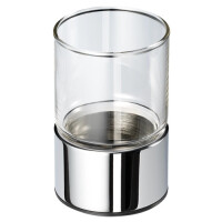 Glashalter mit Glas freistehend Nemox, Chrom