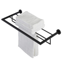 Handtuchreck mit Ablage 60 cm Nemox, Schwarz