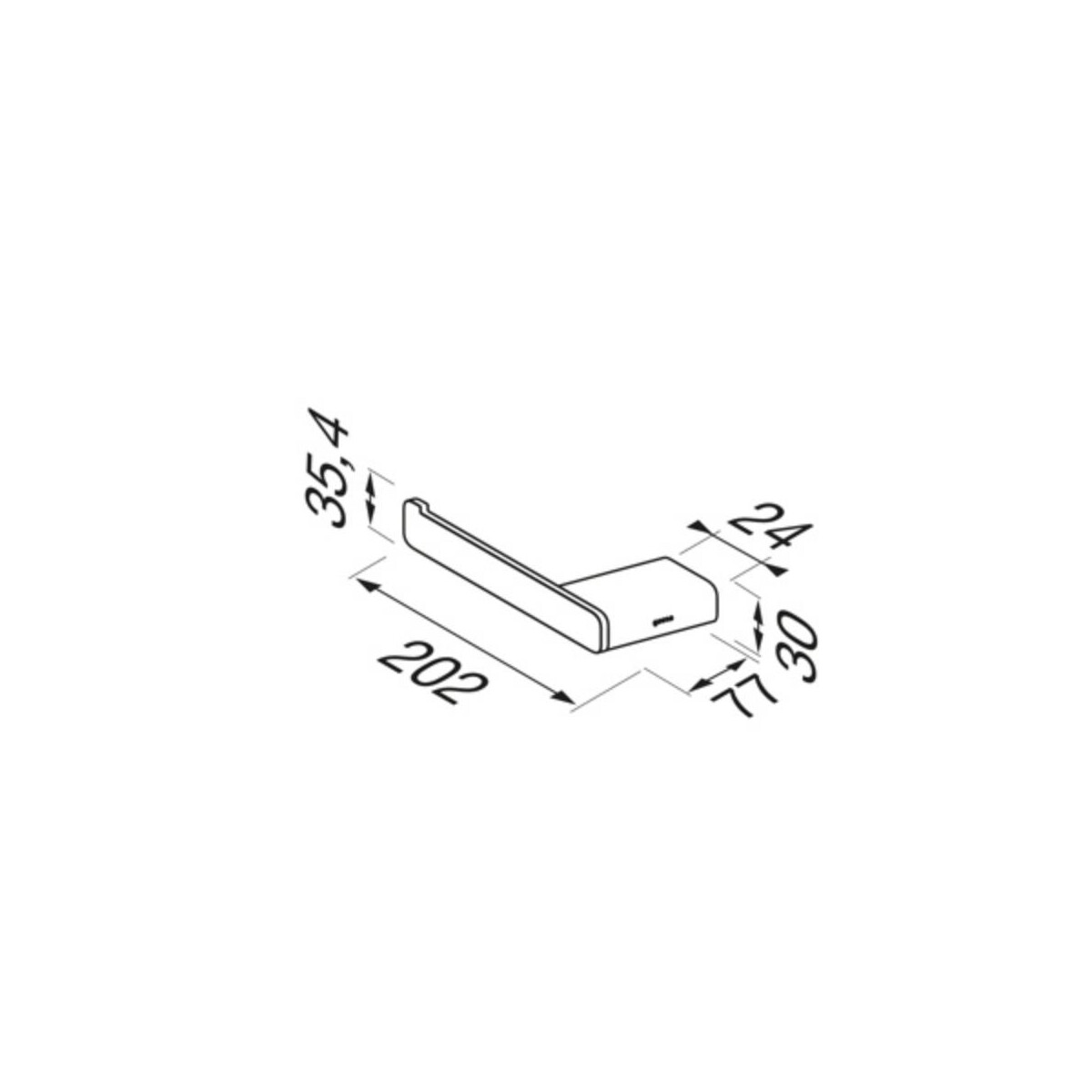 Toilettenpapierhalter ohne Deckel (links box