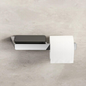Toilettenpapierhalter ohne Deckel mit Ablage Shift, Chrom