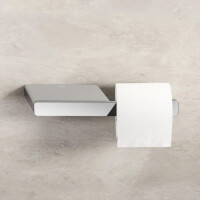 Toilettenpapierhalter ohne Deckel mit Ablage Shift, Chrom