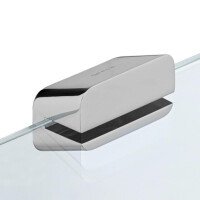 Toilettenpapierhalter doppelt mit transparenter Glasablage Shift, Chrom