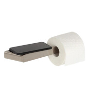 Toilettenpapierhalter ohne Deckel mit Ablage Shift, Edelstahl gebürstet