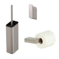 Toilettenzubehör Bundle Shift, Edelstahl gebürstet