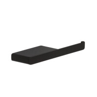 Toilettenpapierhalter ohne Deckel mit Ablage Shift, Schwarz