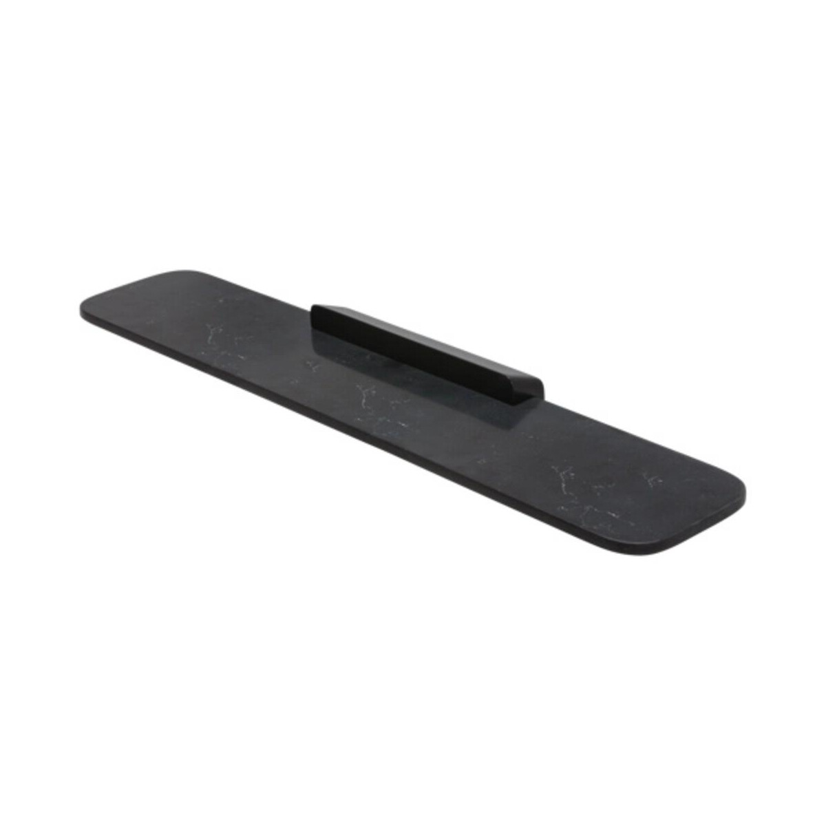 Badablage 60 cm mit mattschwarzem Marmoreffekt Shift, Schwar