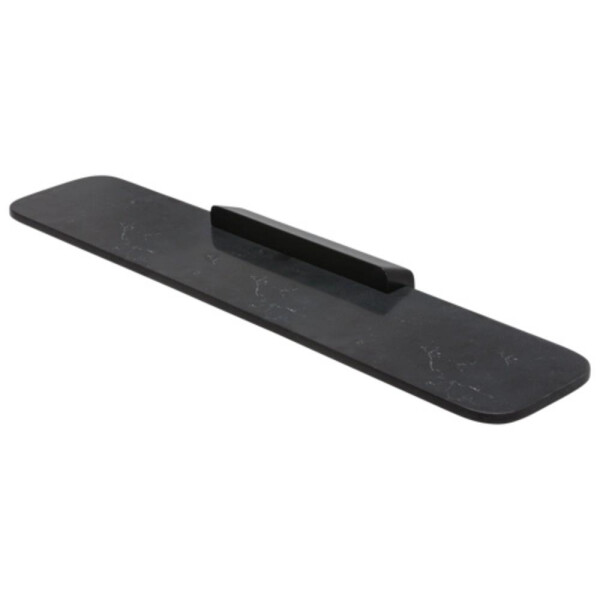 Badablage 60 cm mit mattschwarzem Marmoreffekt Shift, Schwarz
