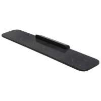 Badablage 60 cm mit mattschwarzem Marmoreffekt Shift, Schwarz
