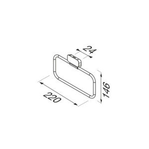 Handtuchring Shift, Schwarz